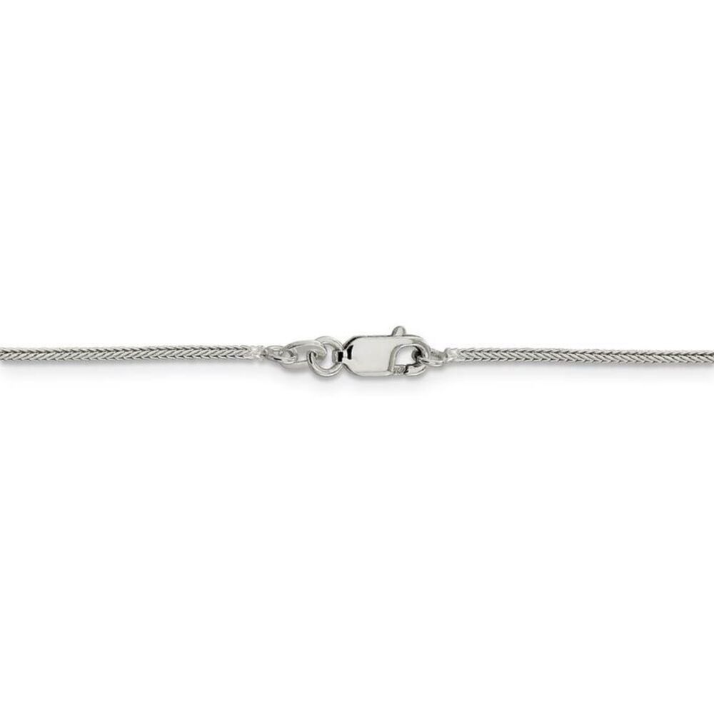 Sterling Silver Rutgers Small Initial R Circle Necklace - 24 Inch - Picture 3 of 8